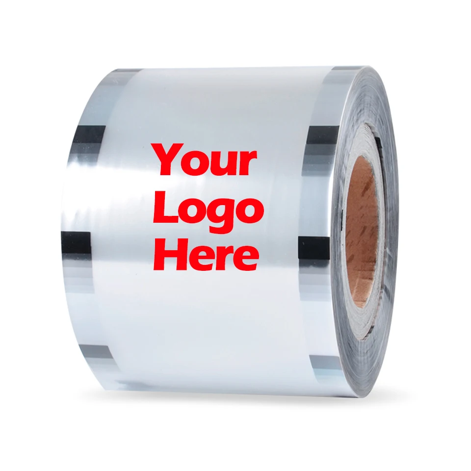 F9095-C Custom Printed Logo & Pattern Boba Cup Sealing Film,Plastic Paper Material for Use in Boba Cup Sealer Machines 2