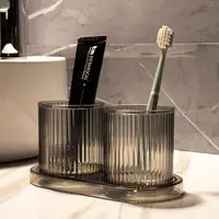 Bathroom Cup Simple Toothbrush Cup Hotel Gargle Cup Home Water Juice Cup Anti-fall Colorful Plastic Cup Bathroom Home Decor Gift 1