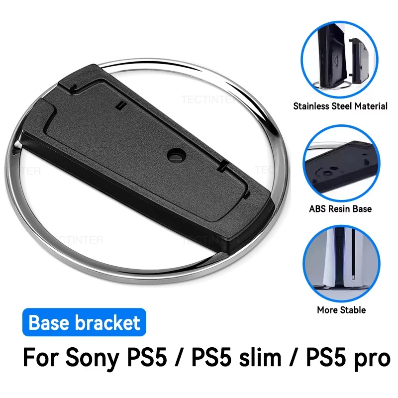 AYESY PS5 Slim-Console Digitale Verticale Beugel Efficiënte Warmteafvoer Verticale Standaard voor PS5 Slank, Playstation 5 Pro, PS5-Pro, Stabiliteit en Ruimte Besparen (Wit) (Zwart