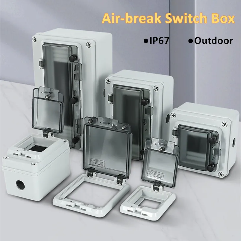 IP67 Waterproof Distribution Box With Visible Protective Window PC Cover for Circuit Breakers Switches Anti-touch Junction Box electrical junction box electrical box electrical distribution box