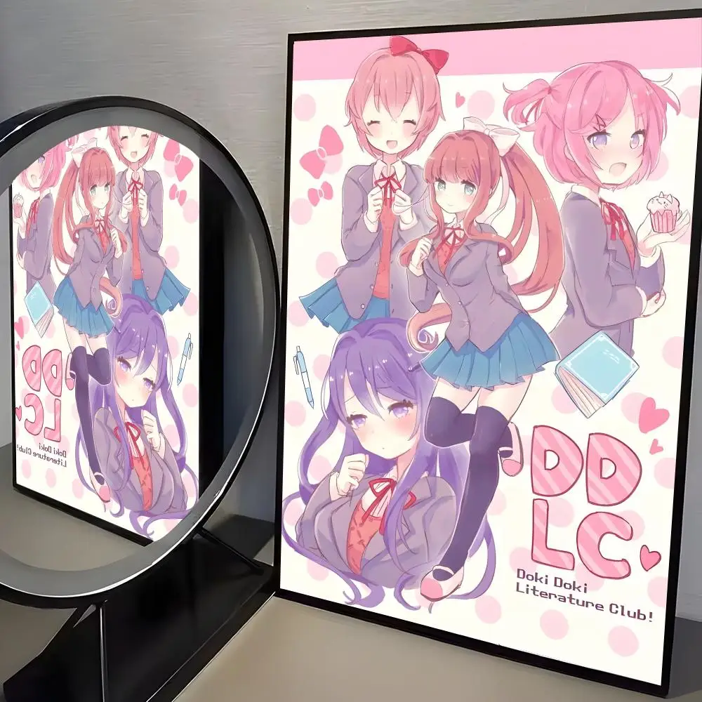 Anime Spiel DDLC D-Doki Poster Zimmer Dekor Wasserdicht Klebrig Für Home Bar Wand Kunst Dekoration – Detail 12