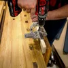 Stainless Steel Dowelling Jig - Seasoned Pro Kit with All Sizes + 3 Angles and Wall Bracket 5