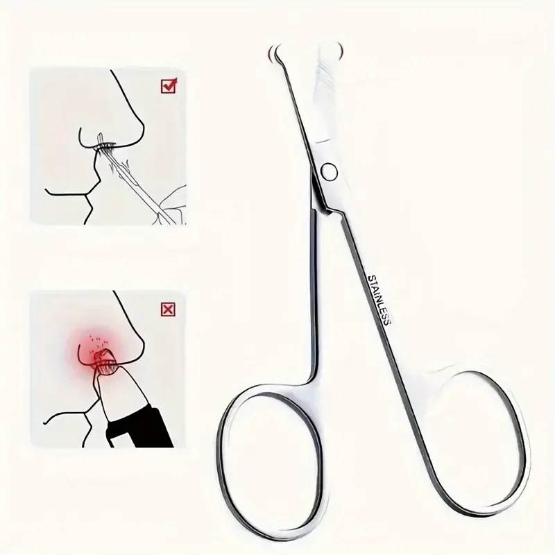 Eyebrow Scissors Beauty Scissors Eyelashes Hair Trimmer Beard Eyebrows Eyelashes Makeup Tools 1 PCS