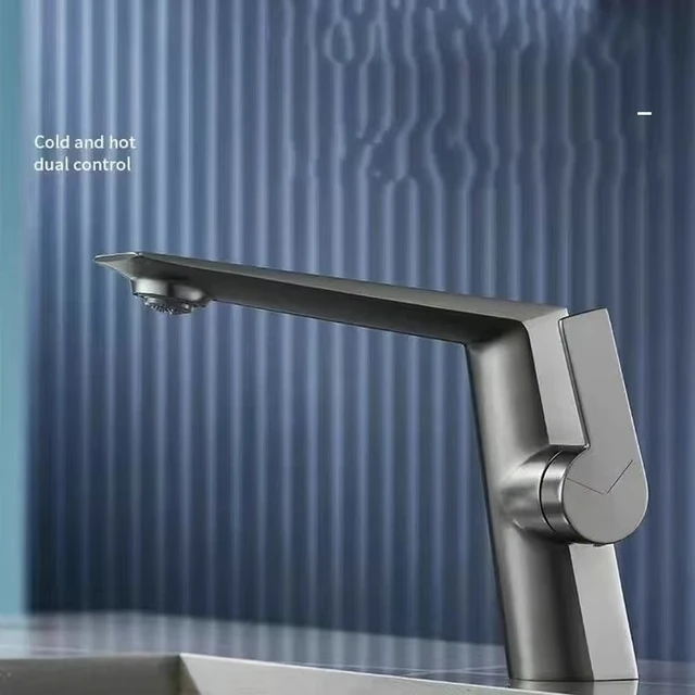 โครเมี่ยม/ปืนสีเทาร้อนและเย็น dual-use ก๊อกน้ําอ่างล้างหน้าห้องน้ําหรูหราอ่างล้างหน้าใต้เคาน์เตอร์อ่างล้างหน้าอ่างล้างหน้า fa 2