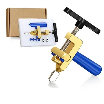 유리 절단용 핸드 커터, 유리, 거울, 타일 절단 수공구 세트, 텅스텐 스틸 블레이드 건설 공구, 2 in 1