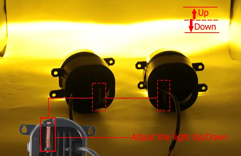 Upgrade Led Fog Lights for Mazda BT-50 Pro Eclipse 2014 2015 2016 with Lens DRL Car PTF Angel Eyes Rings Daytime Running Lamp detail image 9