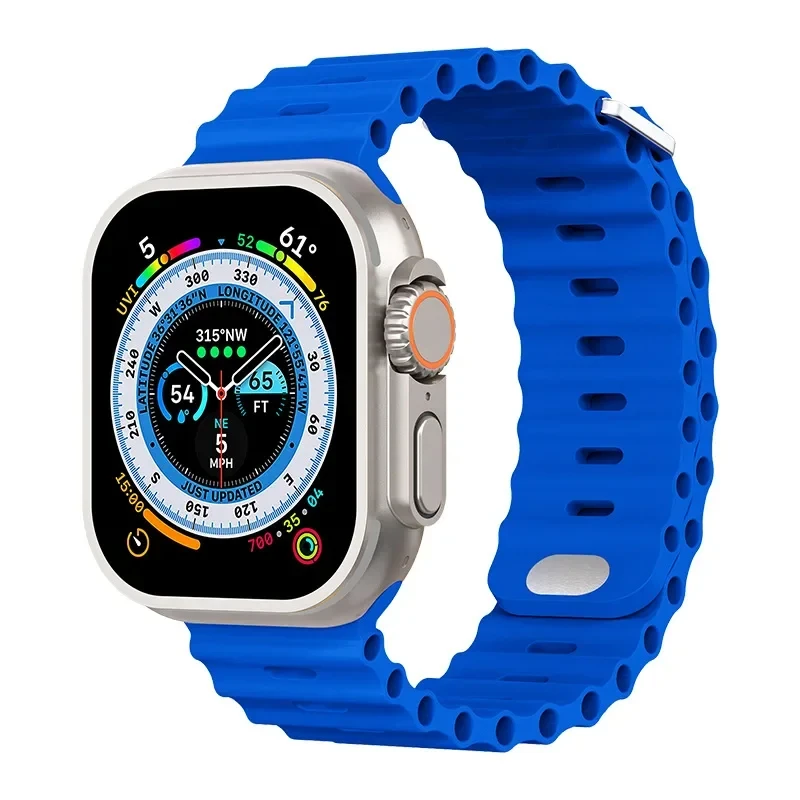 Ocean Silicone Strap for Apple Watch - Durable and Stylish Wristband