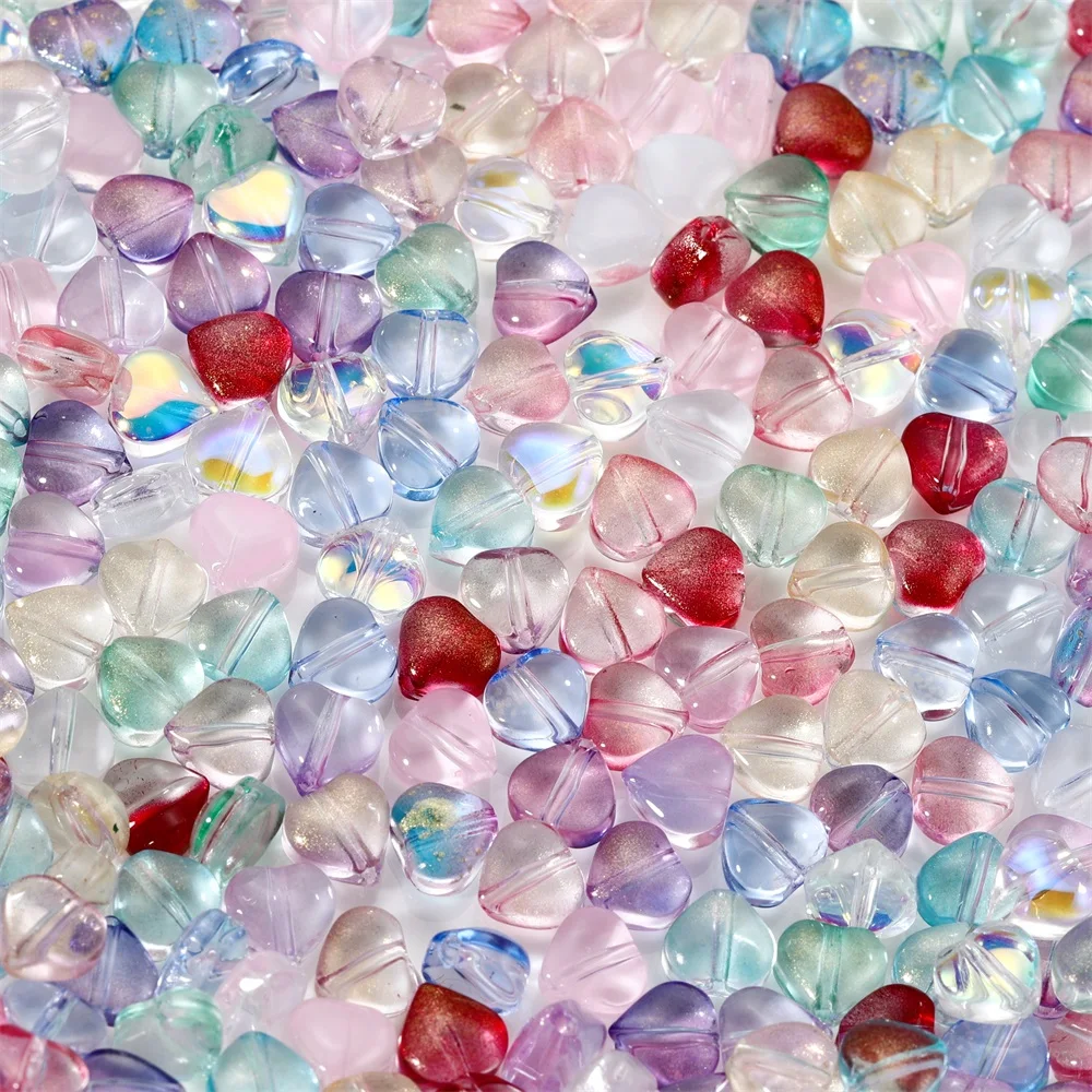 180 Perles D'Espacement Mixtes Breloque De Coeur Perles En