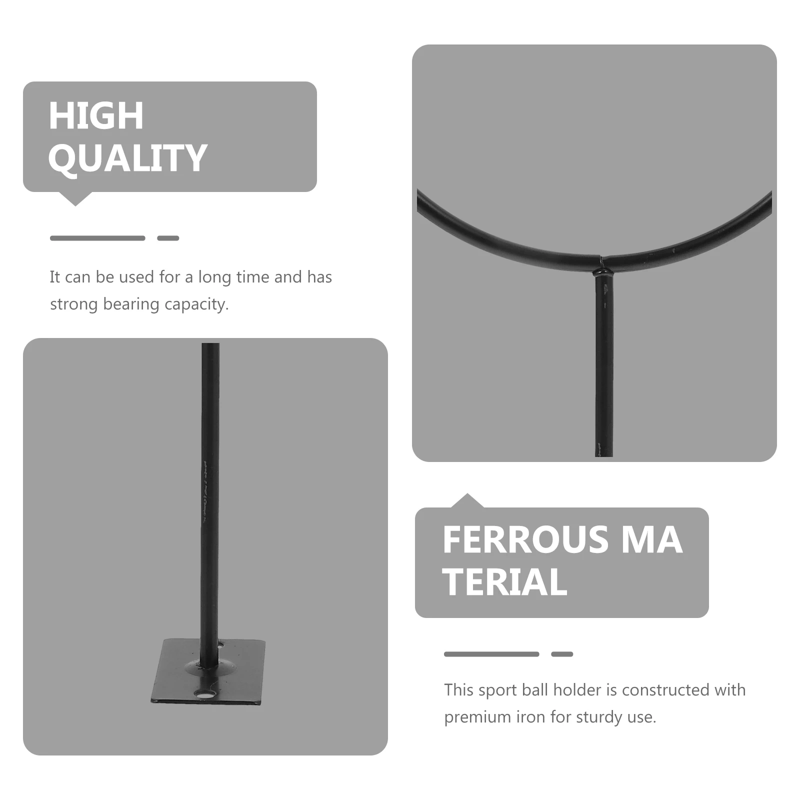 5Pcs Wall Ball Holders Basketball Shelf Football Display Stand Wall Ball Bracket Basketball Football Display Stand with Screws