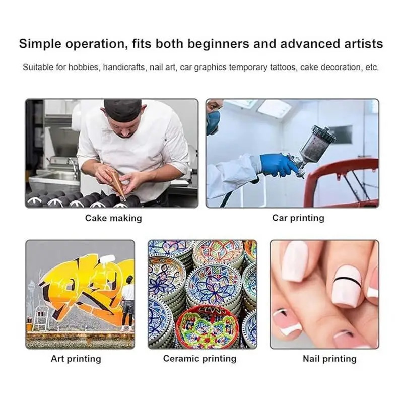 Air Brush Kit Trigger Spray Professional Paint Sprayer Set Rechargeable Cordless Airbrush Kit With Compressor Airbrush Spray