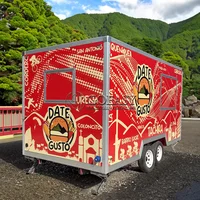 New Factory Customized Ice Cream Cart Ape Coffee  Shop Tuk Food Trailer  BBQ Pizza Tuk Trucks Restaurant