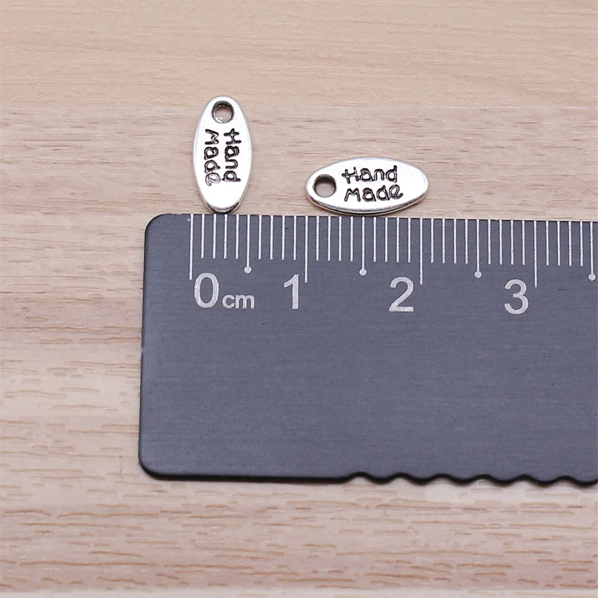 IFOCUS DIY 쥬얼리 제작용 수제 참, 아연 합금 11x 6mm, 0.43x0.24 인치, 40 개/로트