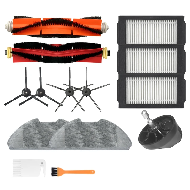 

Запчасти для робота-пылесоса Xiaomi Mijia PRO, основная щетка, тряпка, боковая щетка, НЕРА-фильтр, направляющее колесо, аксессуары