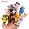 Baby Finger Puppet Plush Toy Cartoon Animal Family Role Play Tell Story Cloth Doll Educational Toys For Children Kids finger puppet toy