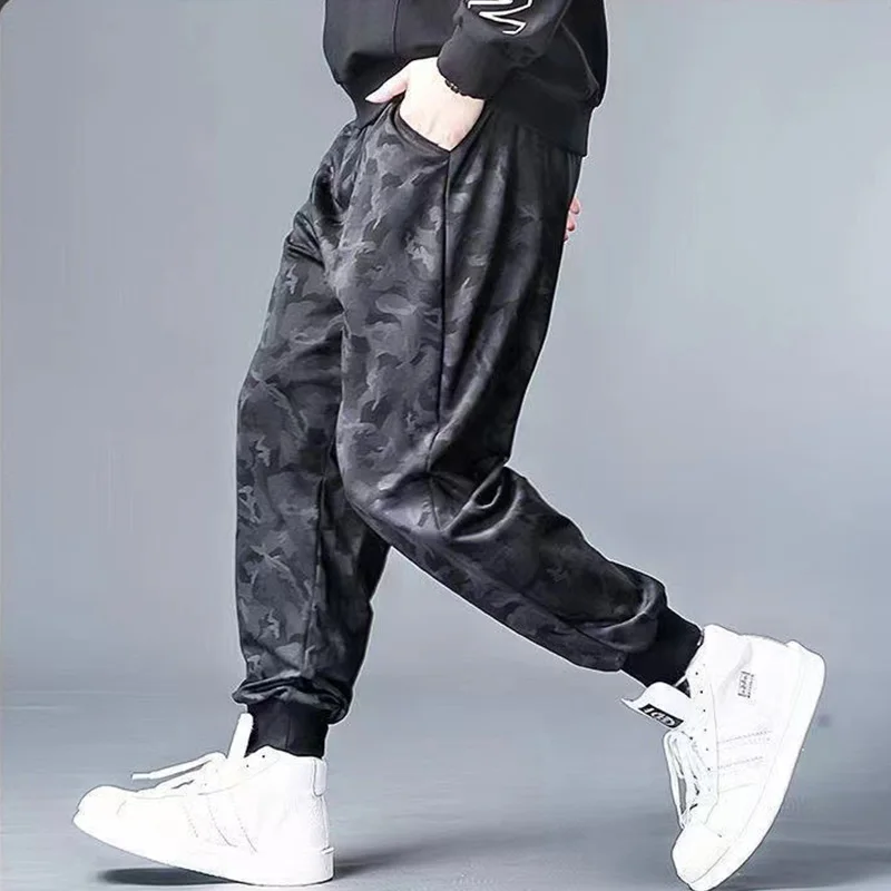 10XL Oversized Black Casual Pants Mens Breathable Sweatpants