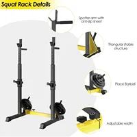 Support de Squat réglable, support de presse de banc, support d'haltères multifonction, salle de sport à domicile, jusqu'à 250 kg 5