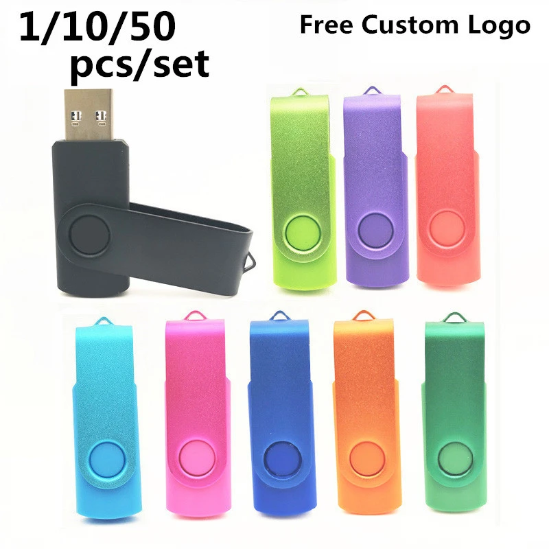 Clé Usb 2.0, 1 Go, 2 Go, 4 Go, 8 Go, 16 Go, 32 Go, 64 Go, 50 Pièces Par