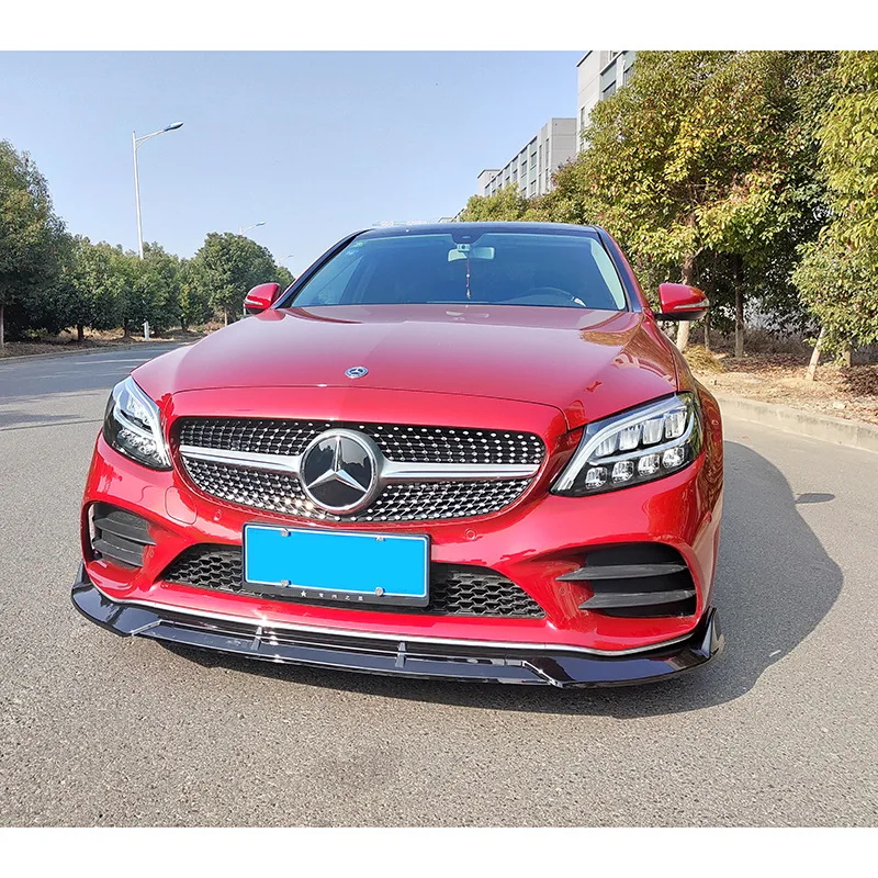 

For Mercedes Benz New C-class Front Lip C260l Decoration C200l Surround Glc260l Front Shovel E-class E300l Modified Accessories