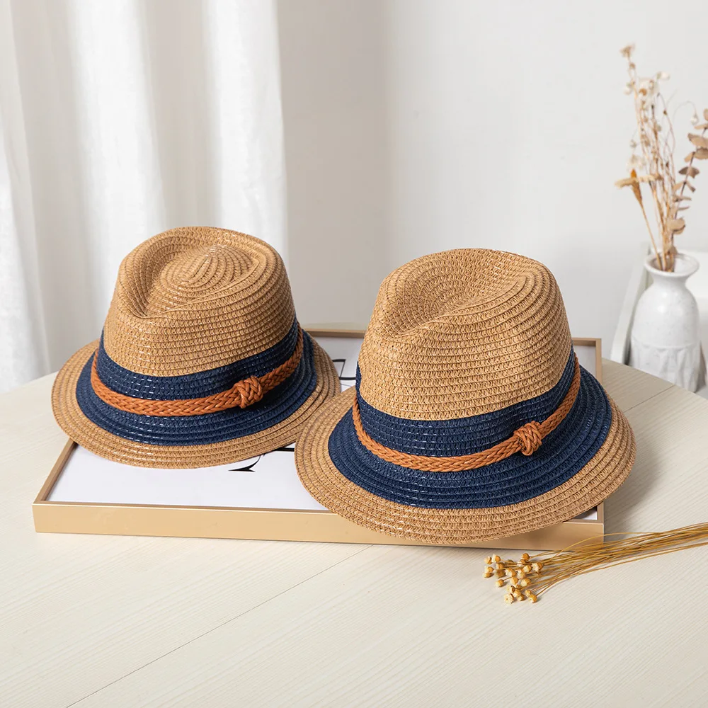 straw hat summer boy beach hat 