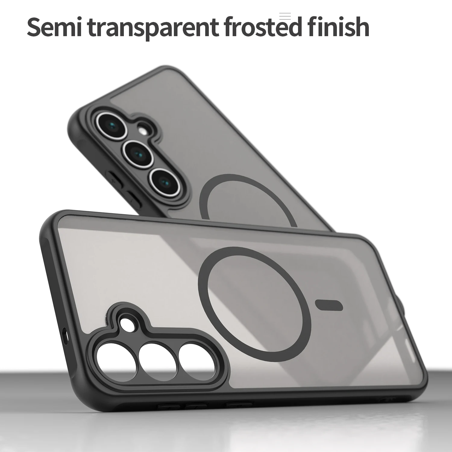 Enhanced Product Title:  
Durable Transparent Magnetic Wireless Charging Protective Back Cover