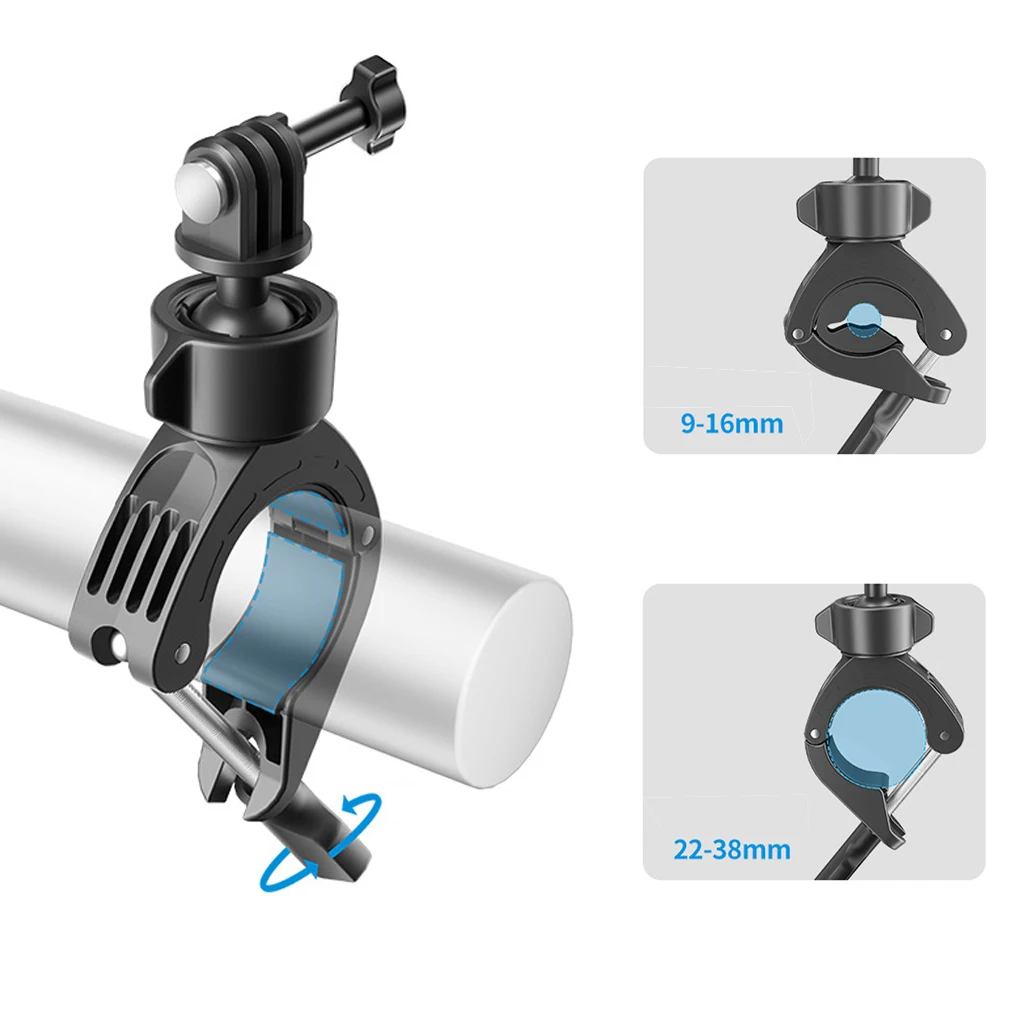 Support Guidon Vélo Moto pour GoPro Hero 13 12 DJI Insta360 SJCAM