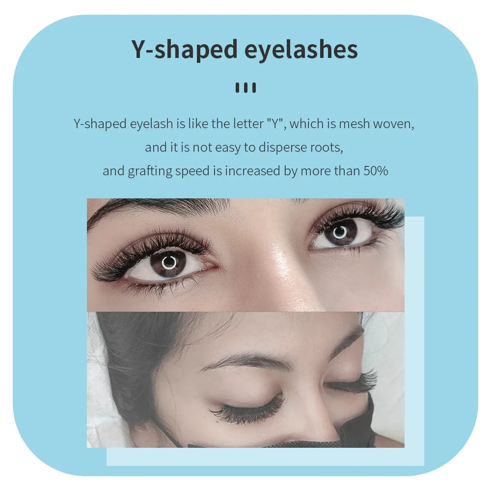GAHAMACA YY Shape Premade Volume Fans Black Eyelash Extensions Two Tip Eyelashes C/D/L/LU Curl Individual False Lash eyelash extensions,fake eyelashes,eyelash extension,eyelash extension lashes,false eyelashes