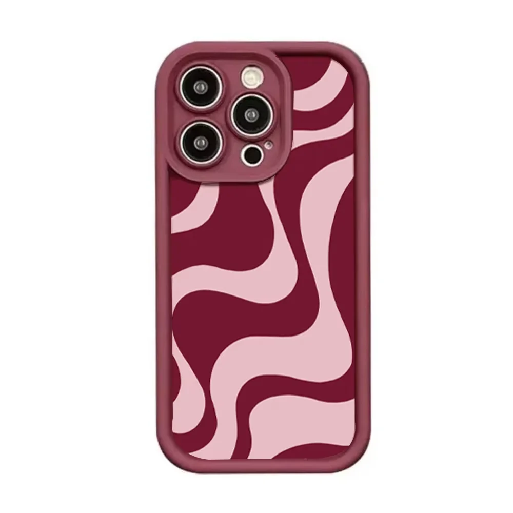Sleek Red Lines Designer Phone Case