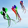 3D 4-meter Rainbow Colorful Nylon Soft Inflatable Kite Hanger Float Tail Strap Spiral Tail Hanger Free Connecting Rod Package 3