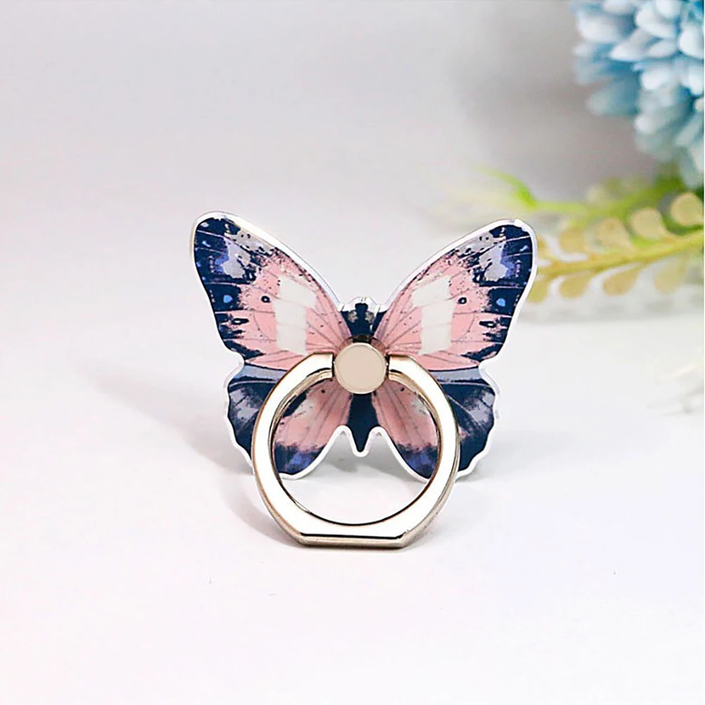 Luxury Universal Butterfly Phone Ring Holder - Elegant Adhesive Grip