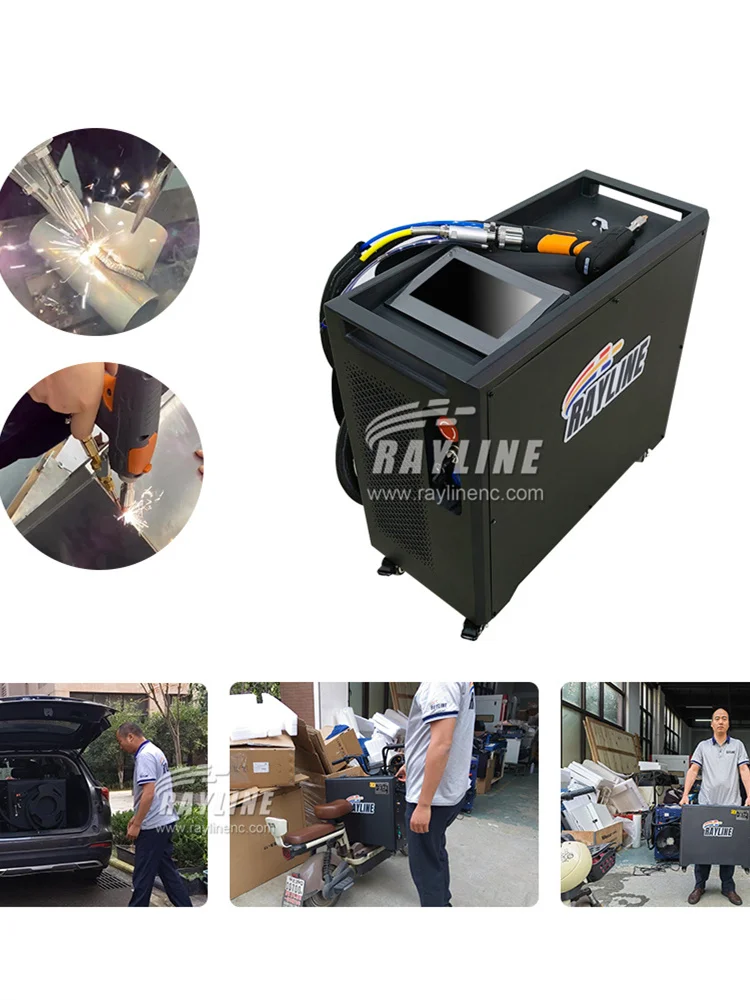 1500W Air Cooled Laser Welder Handheld Fiber Laser Welding Machine 3 in 1 Cutting Welding Cleaning for Metal Air Cooling Laser 4