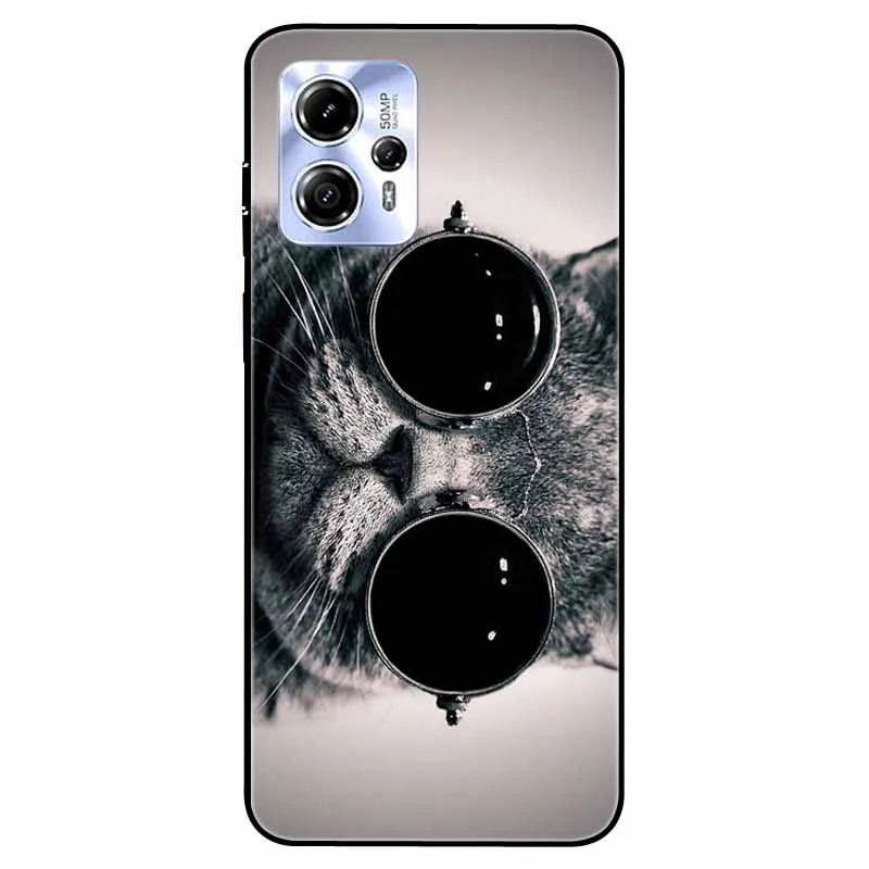 2 Stück Silikon-Hülle Für Motorola Moto G13 / G23 – Ultra-dünne TPU Schutzhülle Mit Mond & Wolf Muster | Stoßfest, Präzise Ausschnitte