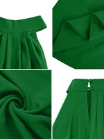 ZANZEA 2024 Summer Women Party Elegant Jumpsuits Wide Leg Rompers Solid Color Wide Leg Playsuits Holiday Chic Sleeveless Overall - Image 5