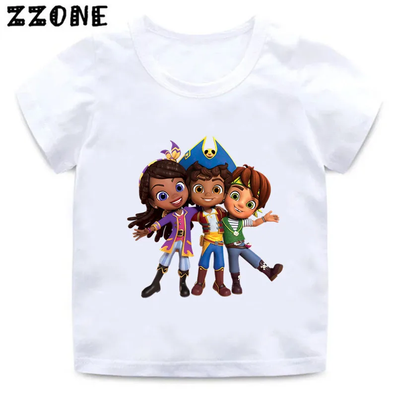 Hot Sale Santiago of The Seas Print Cartoon Kids T-Shirts Funny Girls Clothes Baby Boys T shirt Summer Children Tops,ooo5877 3