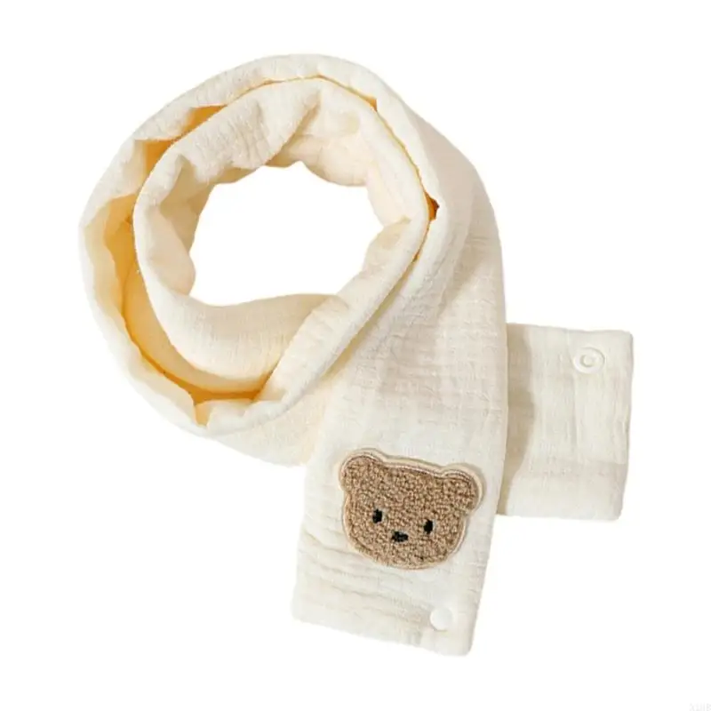 N1HB Cartoon Kids Scarf Soft Warm Long Muffler Autumn Winter Neck Warmer Cosy Comfortable Neckerchief for Boys and Girls