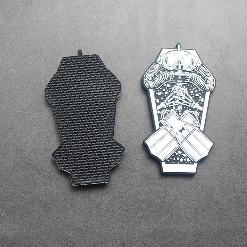 옷 배낭 재킷 DIY 장식에 대한 뜨거운 Frogman PVC 패치 다이빙을 정리