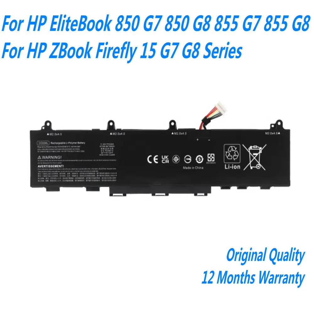 Bateria Hp Elitebook 830-g7 835-g7 840-g7 830-g8 Cc03xl | Cuotas sin interés Bateria Hp Elitebook 830-g7 835-g7 840-g7 830-g8 Cc03xl | Cuotas sin interés