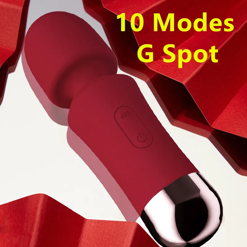 

10 Modes G Spot Clitoris Powerful AV Vibrator Female Magic Wand Stimulator Massager Vibrating Goods Toy for Adult Women