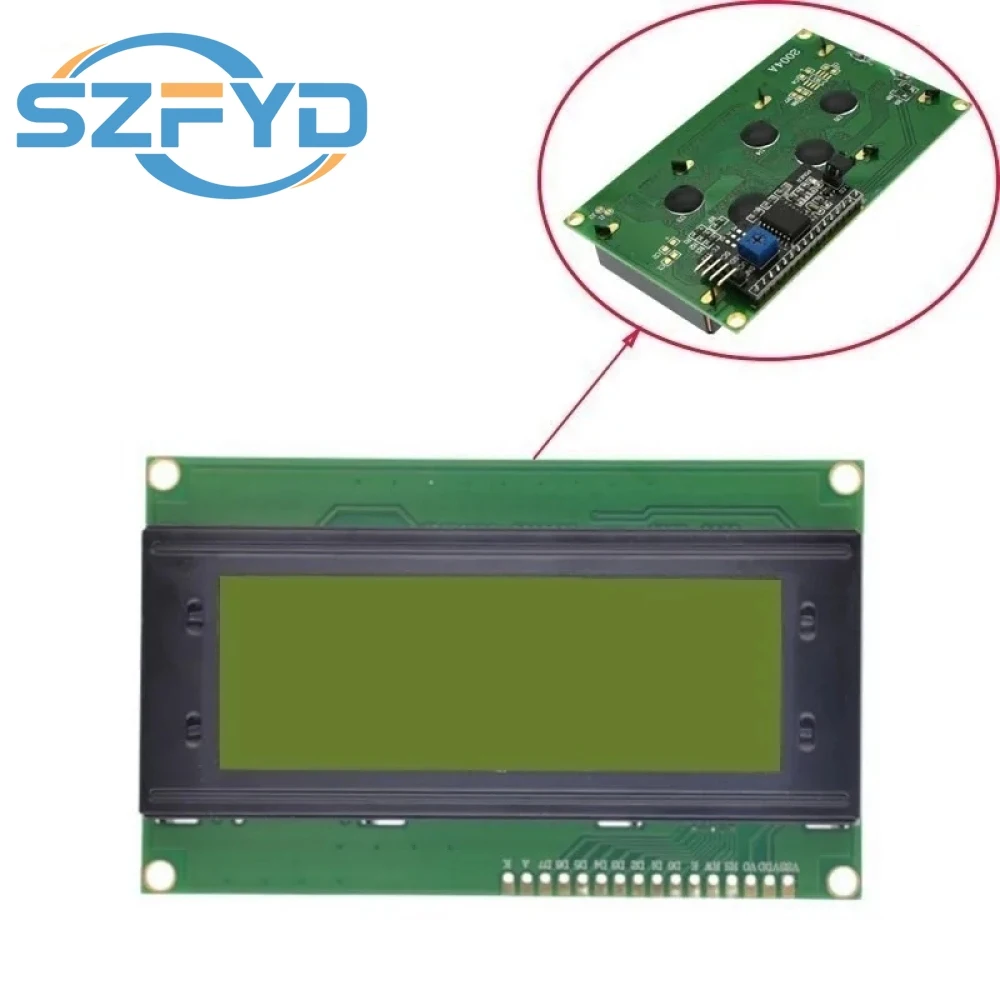 LCD Display Module LCD2004 20X4 Character Blue/Green/White Screen IIC I2C Serial Interface Adapter for Arduino