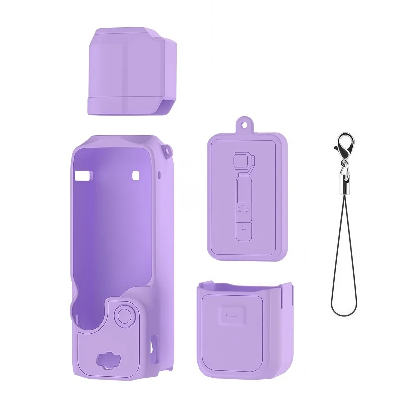 Silicone Protective Camera Case with Anti-Scratch Lens Cap Protector