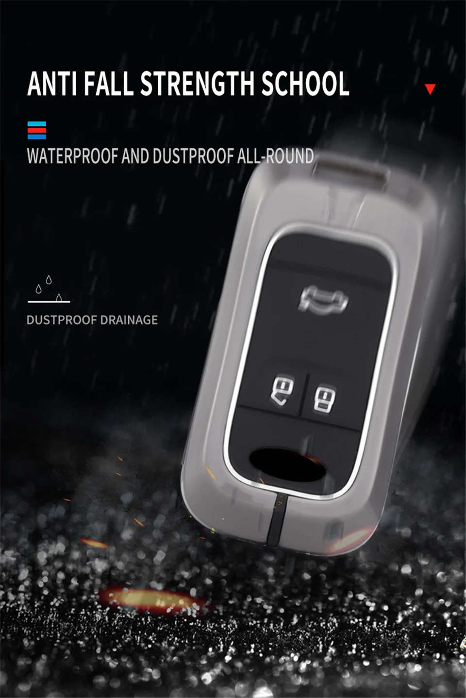 Cover per chiave/telecomando per Chery Tiggo 8 7 5X 2019 2020 Smart Keyless Remote Fob proteggi custodia portachiavi accessori per supporto auto-Styling - Sc0a197e618f84c7fa59ec1cb789908f5N