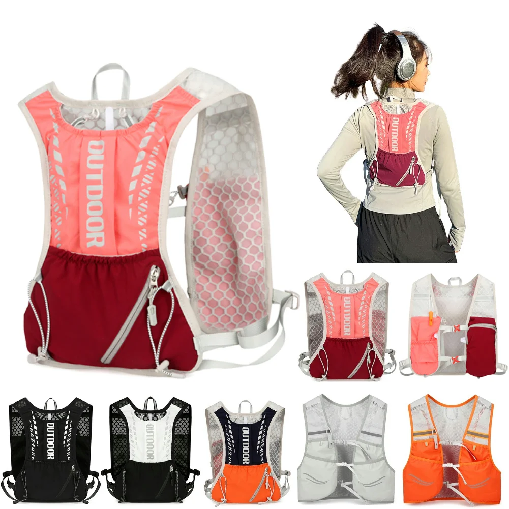 Hydration Running Vest Breathable Lightweight Running Vest Reflective Outdoors Hydration Pack Hiking Trail running hydration vest