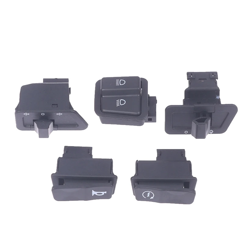 

Motorcycle Start Switch Horn Light Turn Signal High Low Beam Button Switch Connecters For Scooter Moped accessories