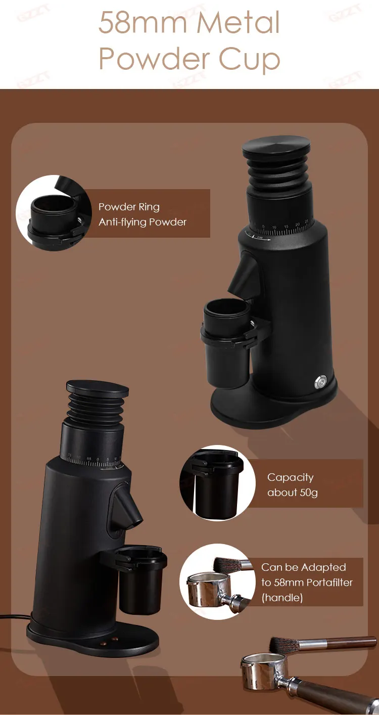 GZZT GF64 Espresso Coffee Bean Grinder 64mm Italmill Burr SOE/Single Origin Bean Grinder Premium Bean Professional Grinder 6