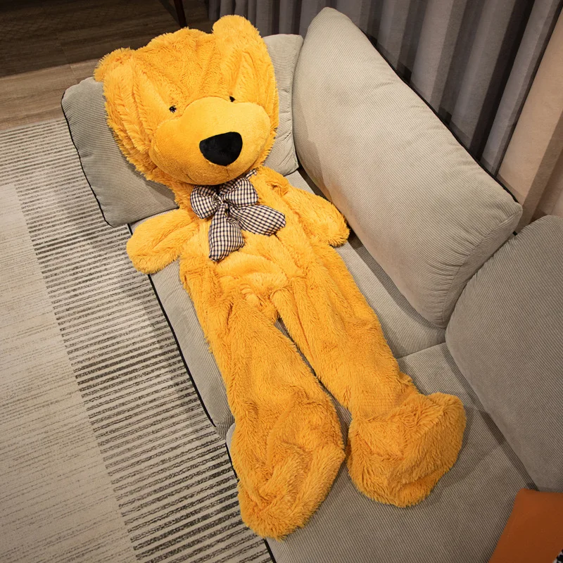 thumbnail image 1 of Oso de peluche vacío suave sin relleno de 60 a 140 cm, almohada grande para abrazar, cojín de animal, regalo de cumpleaños para niños, juguetes de peluche semiacabados, 1 of 4