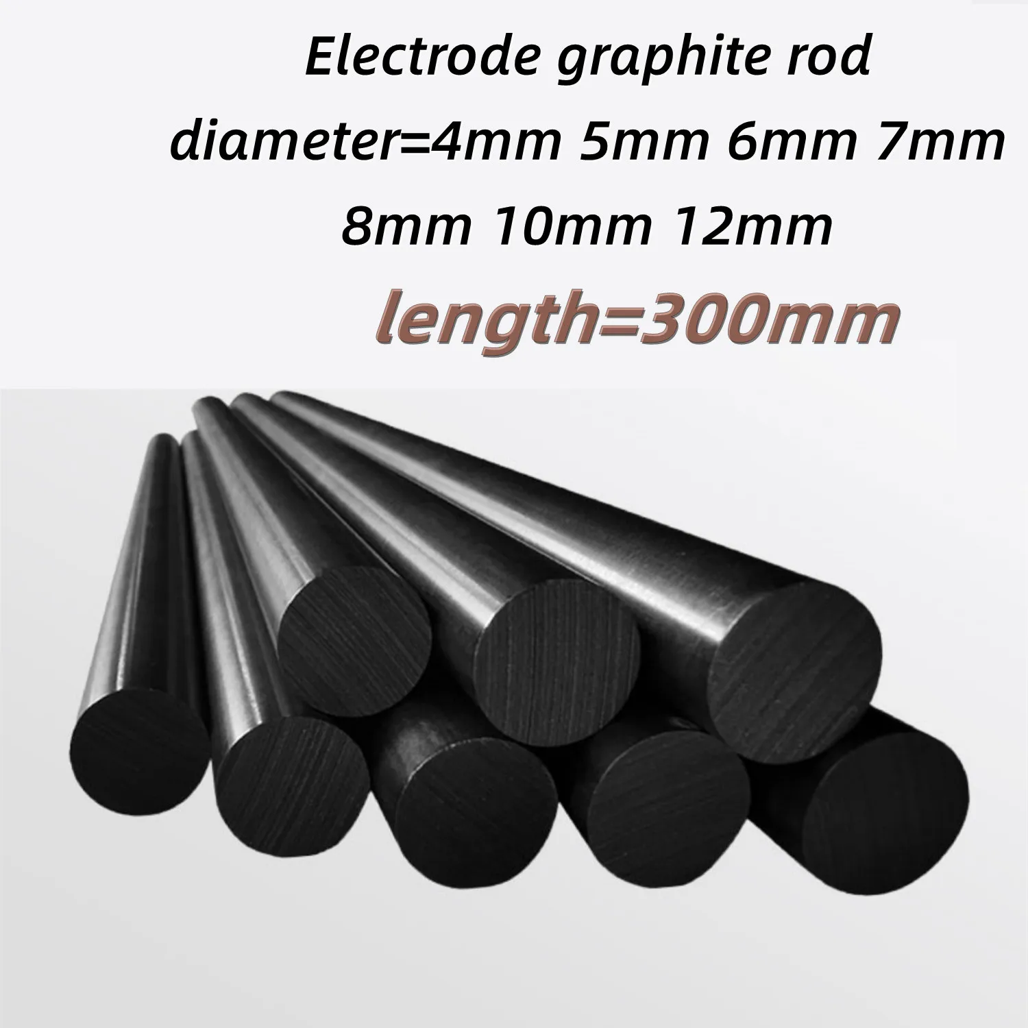 Length300mmHighpurityGraphiteRodsHightemperatureConductiveGraphiteElectrodeRod