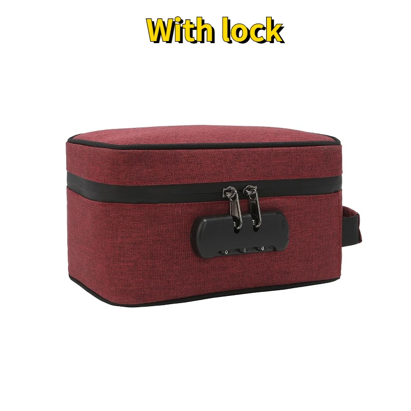 Combination Lock Odor Proof Case Large Capacity Storage Bags - Temu