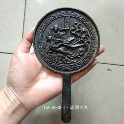 

Exquisite antique bronze mirror ornaments