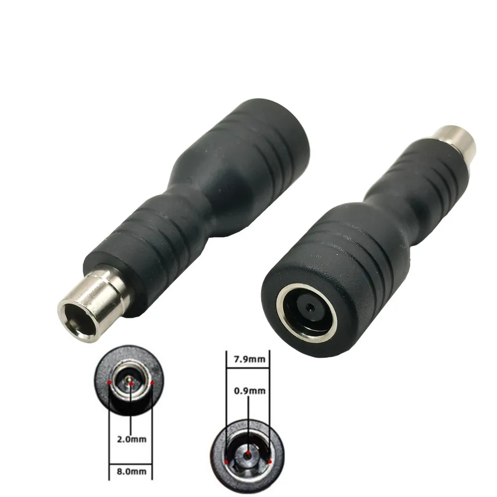 DC 7.9mm x 0.9mm to DC 8.0mm x 2.0mm Adapter,DC 8mm Female to 8020 Male Converter for Solar Panel RV Portable Power Station