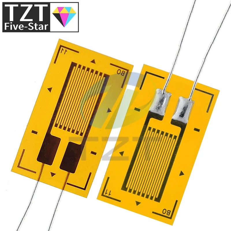 Buy Youmile 10 Pcs BF120-3AA 120ohm High-Precision Pressure Resistance Strain Gauge Foil Strain Gauge For Pressure Sensor Load Cell With 20 Pcs Strain Gauge Terminal