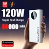 120W 50000mAh High Capacity Power Bank Super Fast Charging Powerbank Portable External Battery Charger For iPhone Samsung Xiaomi 1